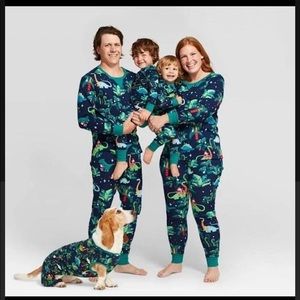 Wondershop Family Dinosaur Pajama Set - Blue and Green